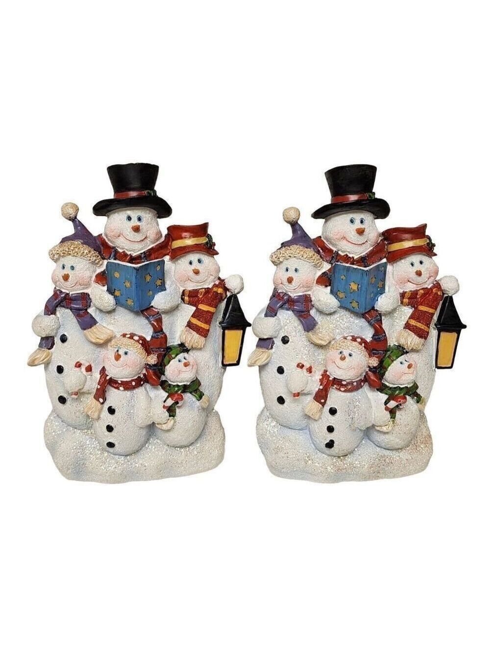 2 Christmas Snowman Stanley 6 Outlet Power Plug Adaptor removable face plate